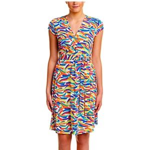 Leota faux wrap dress